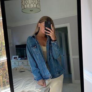 Oversized jean jacket